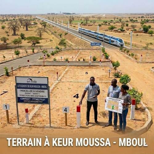 Terrain de 180m² à Keur Moussa - Connectivité Ultime (AIBD & Ligne TER)