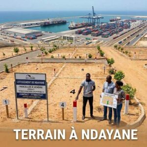 Terrain Stratégique 300m² à Ndayane - Au cœur du futur Pôle Portuaire