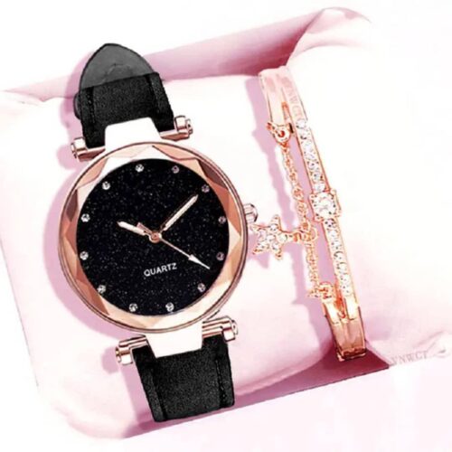 Ensemble montre et bracelet pour dames