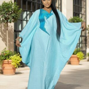 Robe Ample Bleu Océan